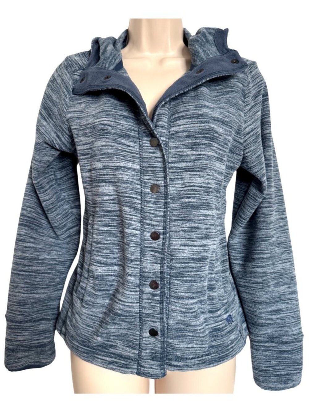Mountain Hardwear Snowpass Hoodie Size Small Heather Jacket Snap Button Up